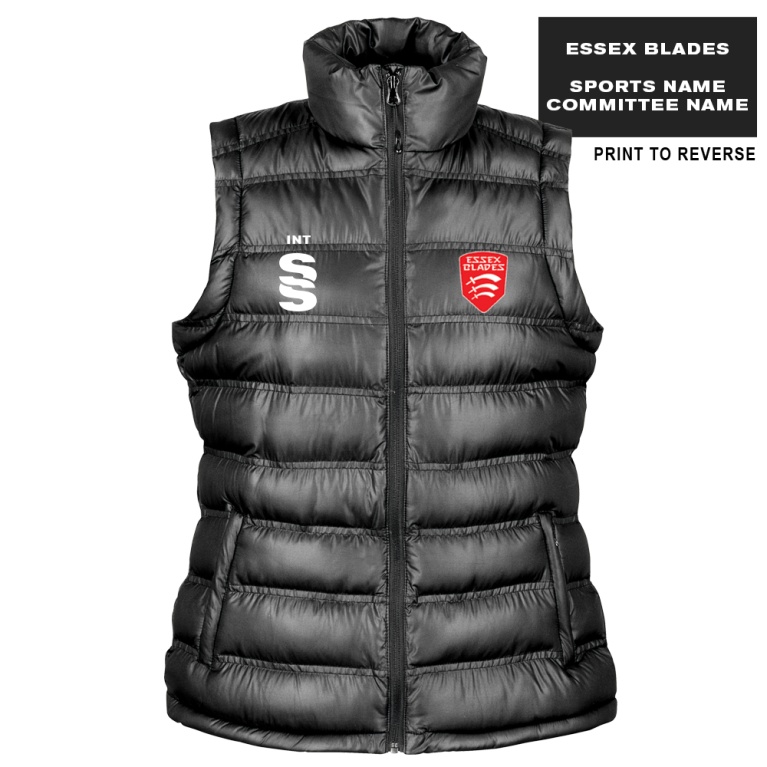 Women's Padded Gilet : Black